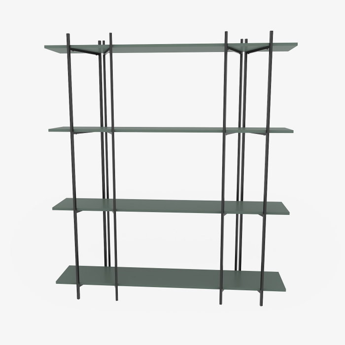 Hanah Home Estantería Moss Verde y Negro Hanah Home Estantería Moss Verde y Negro